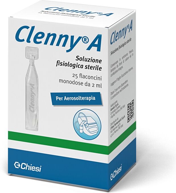Chiesi Farmaceutici Spa Clenny A Soluzione Fisiologica Sterile Per Aerosolterapia 25 Flaconcini Monodose Da 2 Ml Chiesi Farmaceutici Spa Clenny A Soluzione Fisiologica Sterile Per Aerosolterapia 25 Flaconcini Monodose Da 2 Ml