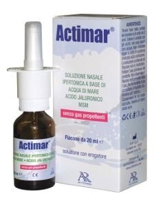 Ar Fitofarma Srl Actimar Soluzione Nasale Spray Salina 3% Con Acido Ialuronico + Msm 20 Ml Con Erogatore