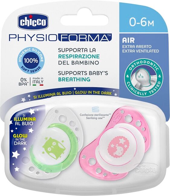 Chicco Ch Succh Air Lum Sil 0-6 2pz Chicco Ch Succh Air Lum Sil 0-6 2pz