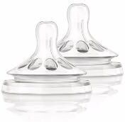 Philips Avent Tettarella Natural Prime Poppate 1 Foro 2 Pezzi Philips Avent Tettarella Natural Prime Poppate 1 Foro 2 Pezzi