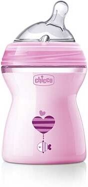 Chicco Biberon Natfeel 2m+ Girl 250 Ml Chicco Biberon Natfeel 2m+ Girl 250 Ml