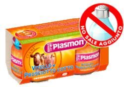 Plasmon (Heinz Italia Spa) Plasmon Omogeneizzato Vitello Prosciutto Cotto 80 G X 2 Pezzi