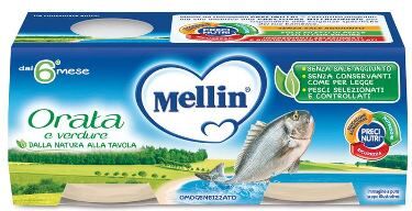 Mellin Omogeneizzato Orata 2x80 G Mellin Omogeneizzato Orata 2x80 G