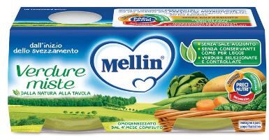 Mellin Omogeneizzato Verdure Miste 2 X 80 G Mellin Omogeneizzato Verdure Miste 2 X 80 G
