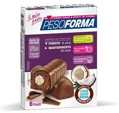 Nutrition & Sante' Italia Spa Pesoforma Barretta Cuore Cocco 6 Pasti 12 X 31 G