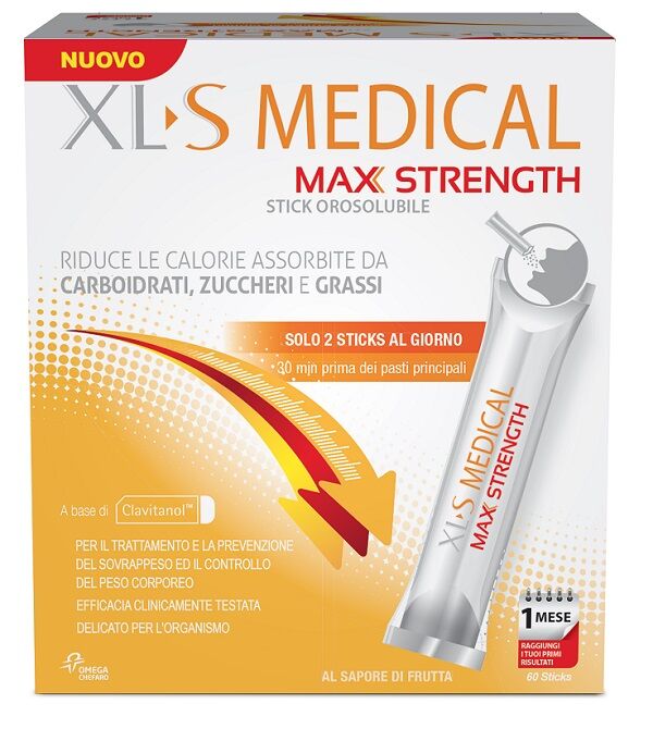 Chefaro Pharma Italia Srl Xls Medical Max Strength 60 Stick Orosolubili