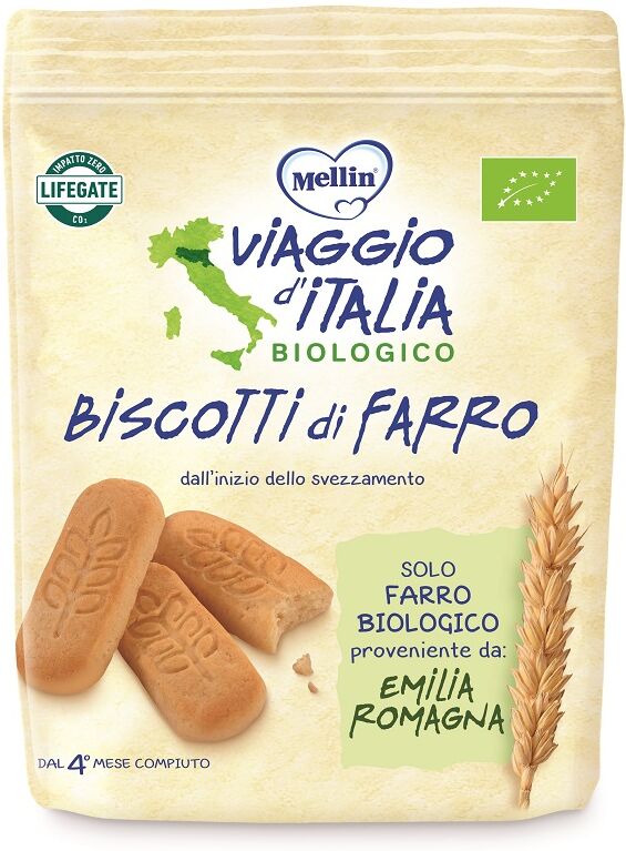 Mellin Viaggio Italia Biscotto Farro 150 G Mellin Viaggio Italia Biscotto Farro 150 G