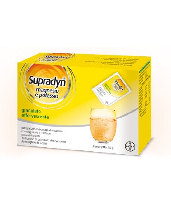 Bayer Spa Supradyn Magnesio Potassio Senza Zucchero 14 Bustine 4 G