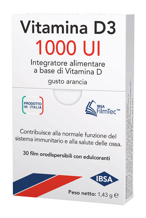 Ibsa Farmaceutici Italia Srl Vitamina D3 Ibsa 1000 Ui 30 Film Orali