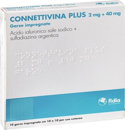 Fidia Farmaceutici Spa Connettivina Plus*10garze10x10 Fidia Farmaceutici Spa Connettivina Plus*10garze10x10