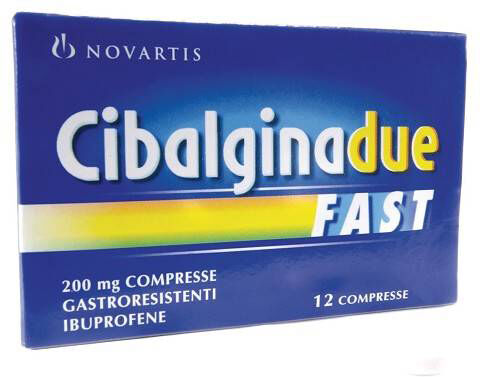 Glaxosmithkline C.Health.Spa Cibalgina Due Fast*12cpr 200mg Glaxosmithkline C.Health.Spa Cibalgina Due Fast*12cpr 200mg