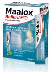 Sanofi Spa Sospensione Orale Maalox Reflurapid 20 Bustine Monodose Da 10 Ml Sanofi Spa Sospensione Orale Maalox Reflurapid 20 Bustine Monodose Da 10 Ml