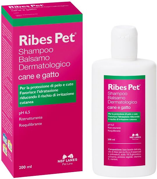 N.B.F. Lanes Srl Ribes Pet Shampoo Balsamo Flacone 200 Ml N.B.F. Lanes Srl Ribes Pet Shampoo Balsamo Flacone 200 Ml