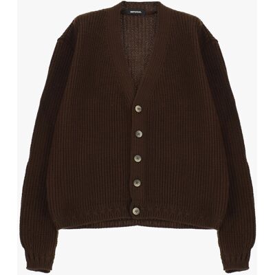 Imperial Cardigan Con Bottoni E Vestibilitã Regular-Fit Moro M Imperial Cardigan Con Bottoni E Vestibilitã Regular-Fit Moro M
