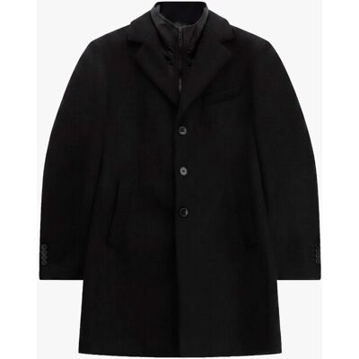 Imperial Cappotto Monopetto Con Gilet Interno Rimovibile Nero 46 Imperial Cappotto Monopetto Con Gilet Interno Rimovibile Nero 46