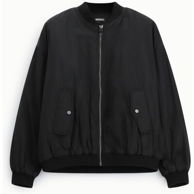 Imperial Giubbotto Bomber Con Tasche A Patta E Zip Nero Xxl Imperial Giubbotto Bomber Con Tasche A Patta E Zip Nero Xxl