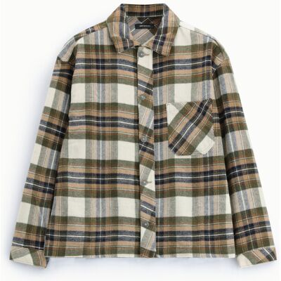 Imperial Camicia A Quadri Con Taschino Sul Petto Beige/militare Xl Imperial Camicia A Quadri Con Taschino Sul Petto Beige/militare Xl