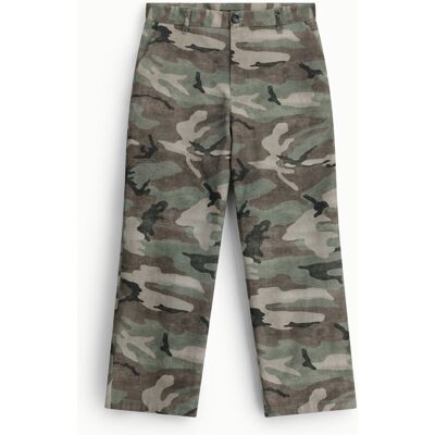 Imperial Pantaloni Ampi Stampa Mimetica A Gamba Dritta Beige/militare 44 Imperial Pantaloni Ampi Stampa Mimetica A Gamba Dritta Beige/militare 44