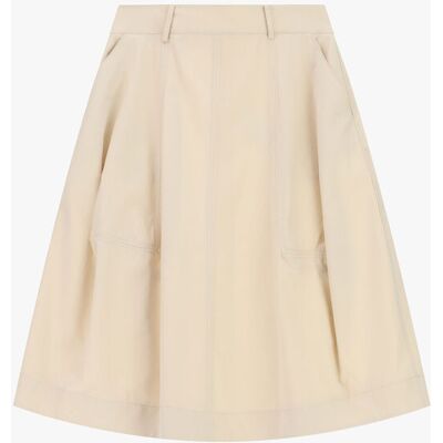 Imperial Gonna A Ruota Vita Alta Con Tasche Beige Xs Imperial Gonna A Ruota Vita Alta Con Tasche Beige Xs