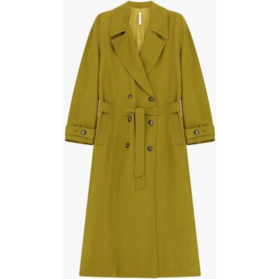 Imperial Trench Coat Lungo Doppio Petto Cintura Removibile Olio S Imperial Trench Coat Lungo Doppio Petto Cintura Removibile Olio S