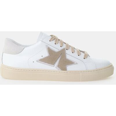 Imperial Sneakers Con Stella Laterale E Suola Piatta Bianco/beige 41 Imperial Sneakers Con Stella Laterale E Suola Piatta Bianco/beige 41