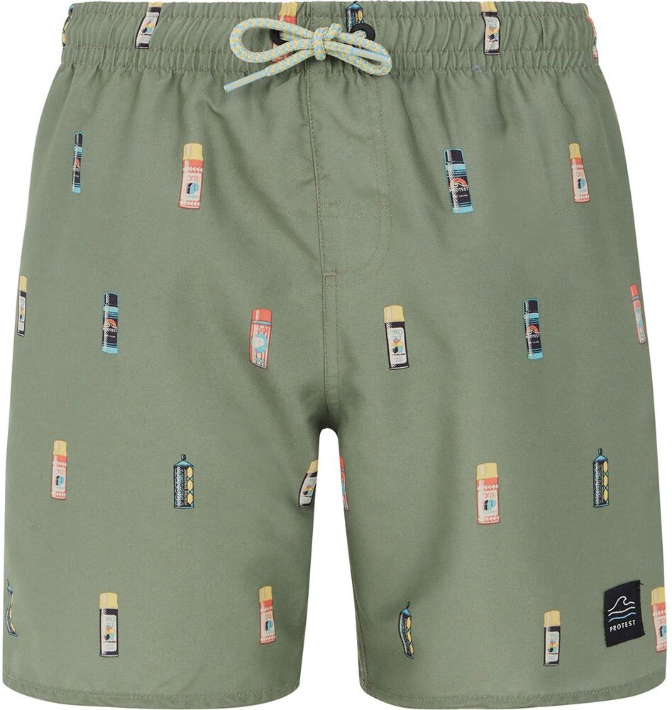 Protest Bitmap Swimming Shorts Verde 10 cm