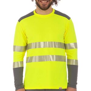 Iq-uv Uv High Visible Shirt 2c Long Sleeves Kl.2 Man Giallo 2XL