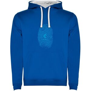 Kruskis Surfer Fingerprint Two-colour Hoodie Blu 2XL Uomo