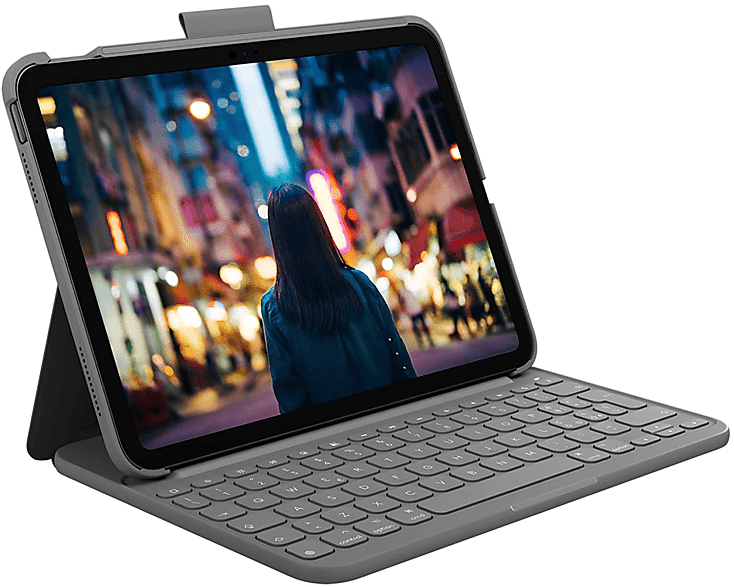 logitech custodia con tastiera  slim folio ipad 10th