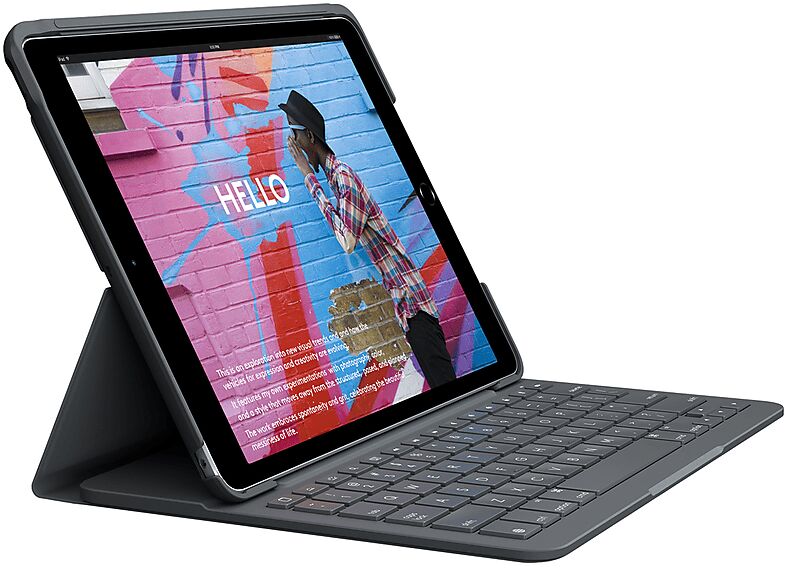 logitech custodia con tastiera  slim folio ipad 8-9 gen