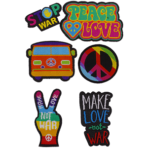 PURO ADESIVI  Kit di Patch Peace&Love