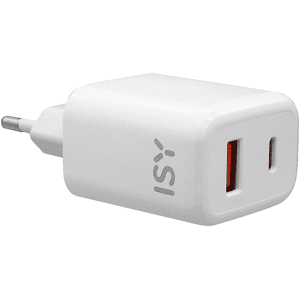 ISY CARICABATTERIE  Caricabatterie USB+typeC