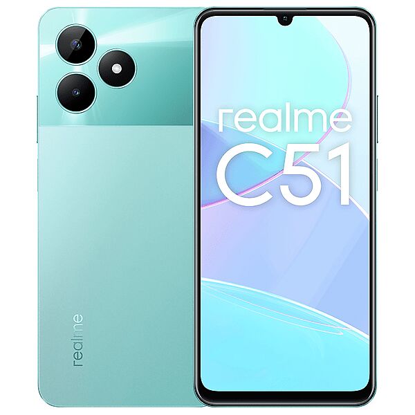 realme c51 4+128, 128 gb, green