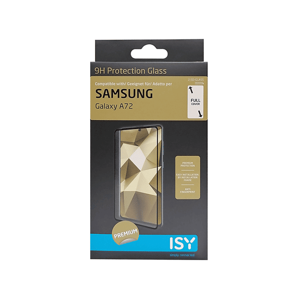 isy vetro temperato  protglass galaxy a72 bk