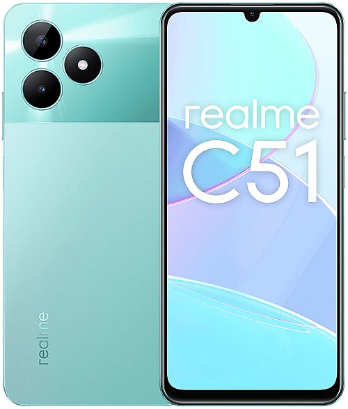 realme c51 4+128, 128 gb, green