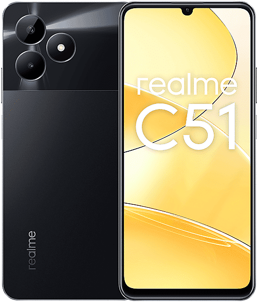 realme c51 4+128, 128 gb, black