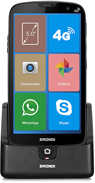 brondi amico smartphone xs, 8 gb, black