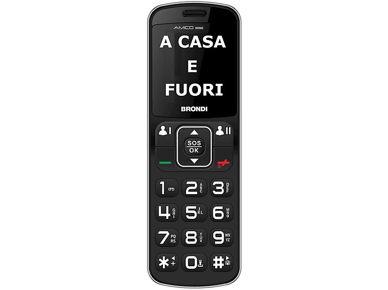 Brondi CELLULARE  AMICO HOME NERO