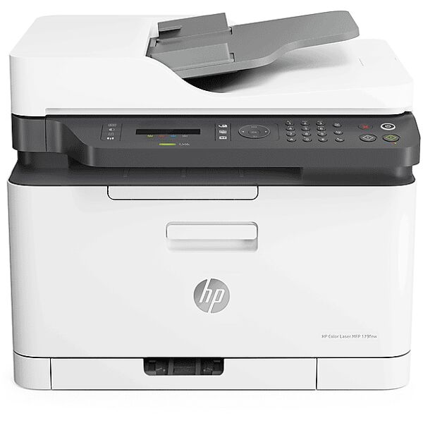 hp stampante color laserjet mfp 179fnw, laser