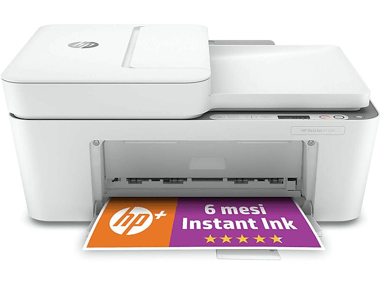 hp stampante deskjet 4120e + ed instant ink, inkjet