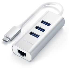 SATECHI HUB USB  USB-C 2-IN-1 ETHERNET