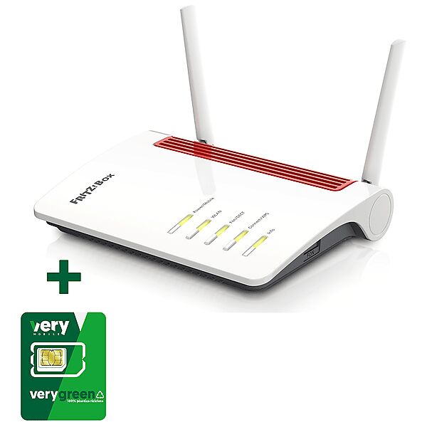 fritz! modem-router box 6850lte con sim very mobile