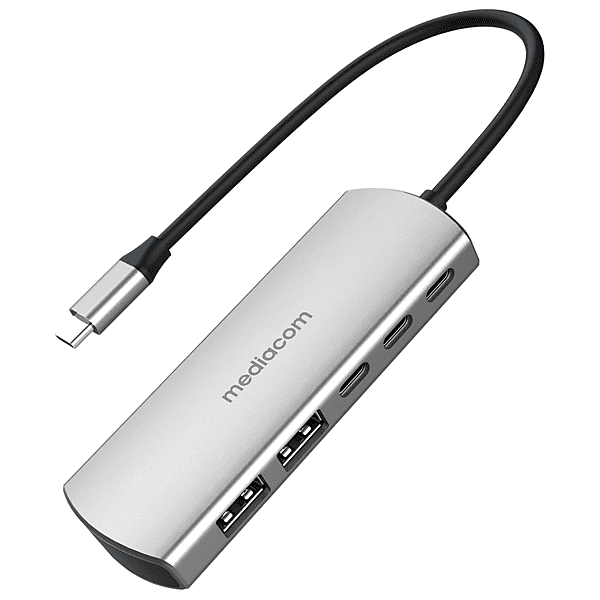 mediacom hub usb-c  type-c 4 porte e pd