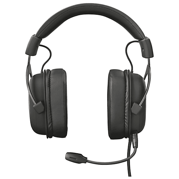 trust gxt414 zamak premium headset cuffie, black