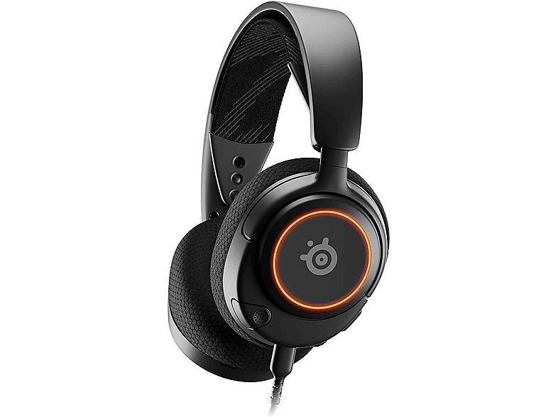 steelseries arctis nova 3 cuffie, nero