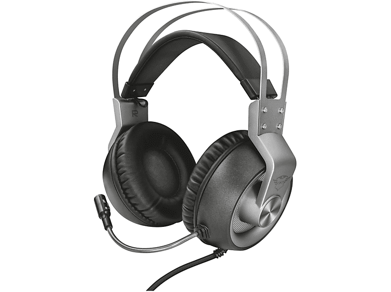trust gxt430 ironn headset cuffie gaming, black