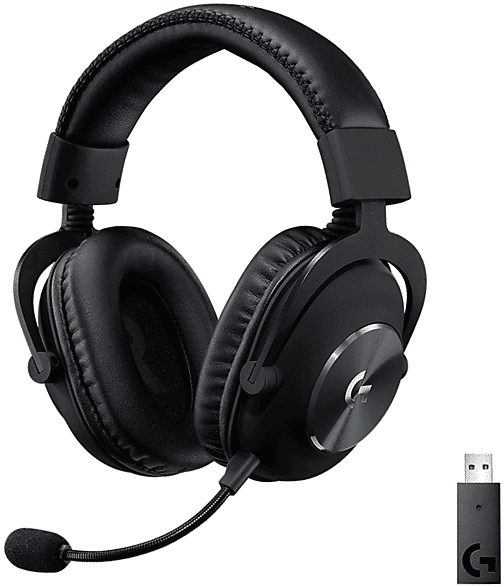 logitech g pro x wireless cuffie gaming, nero