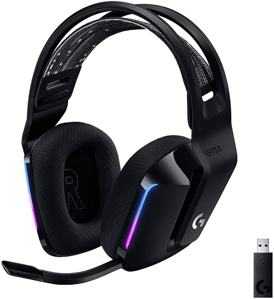 logitech g733 ps4/pc cuffie gaming, nero