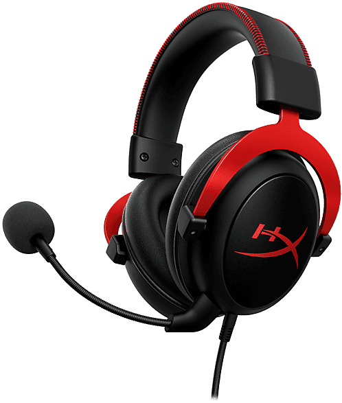 hyperx cloud ii red cuffie pc, nero e rosso