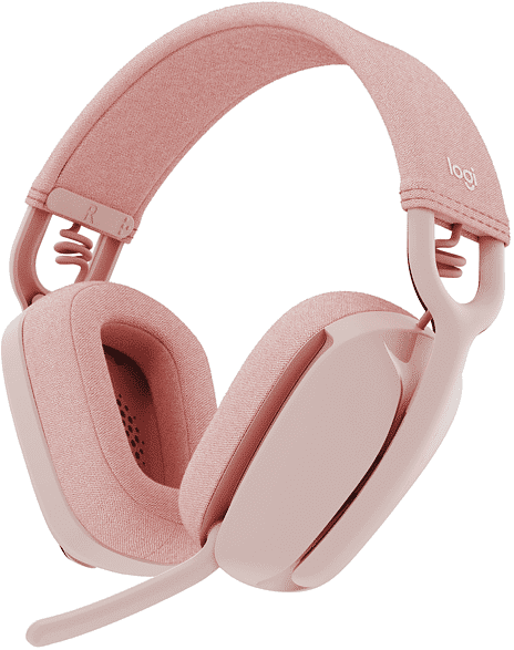 logitech zone vibe 100 cuffie, rosa